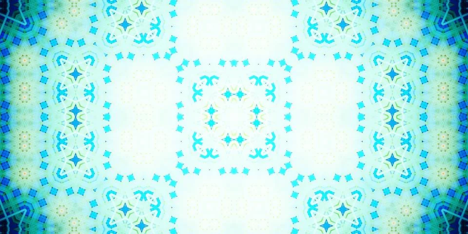 Seamless abstract pattern. Panoramic abstract texture. Kaleidoscope Panoram.. Stock Photos