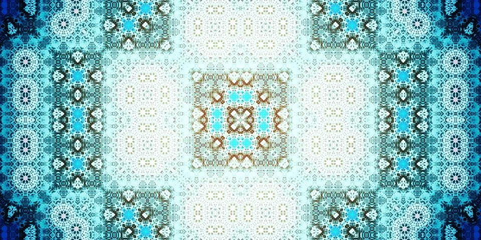 Seamless abstract pattern. Panoramic abstract texture. Kaleidoscope Panoram.. Stock Photos