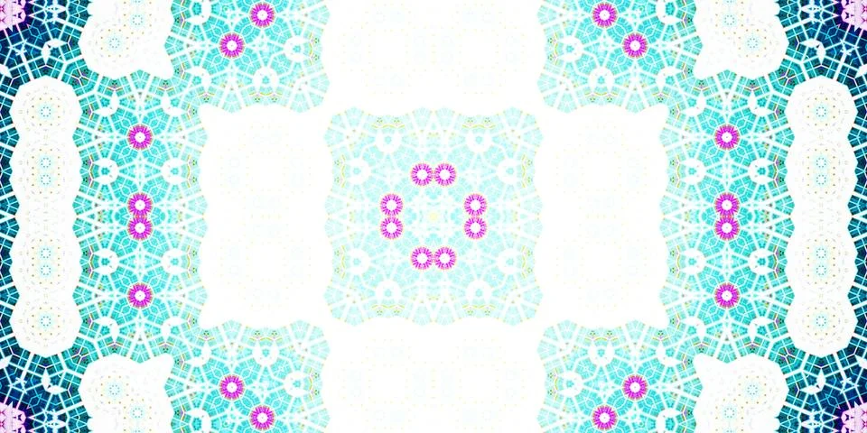 Seamless abstract pattern. Panoramic abstract texture. Kaleidoscope Panoram.. Foto stock