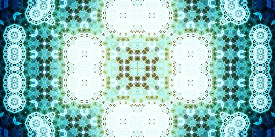 Seamless abstract pattern. Panoramic abstract texture. Kaleidoscope Panoram.. Stock Photos