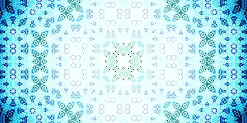 Seamless abstract pattern. Panoramic abstract texture. Kaleidoscope Panoram.. Stock Photos