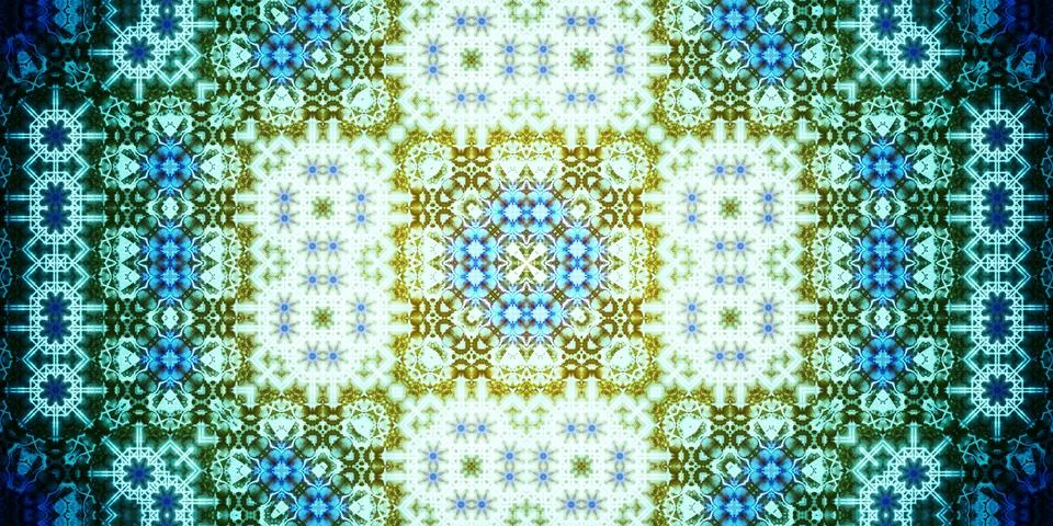 Seamless abstract pattern. Panoramic abstract texture. Kaleidoscope Panoram.. Stock Photos