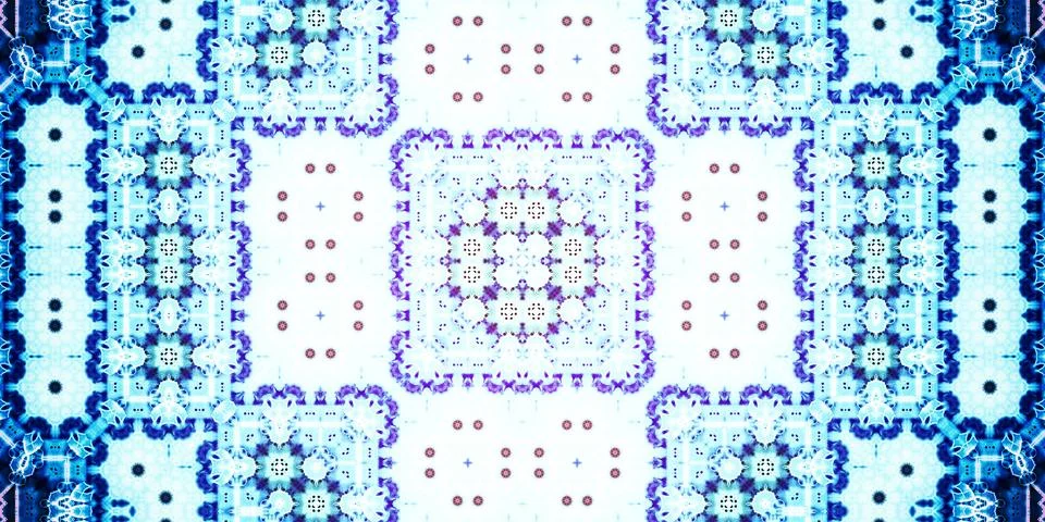Seamless abstract pattern. Panoramic abstract texture. Kaleidoscope Panoram.. Stock Photos