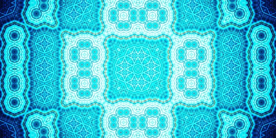 Seamless abstract pattern. Panoramic abstract texture. Kaleidoscope Panoram.. Stock Photos