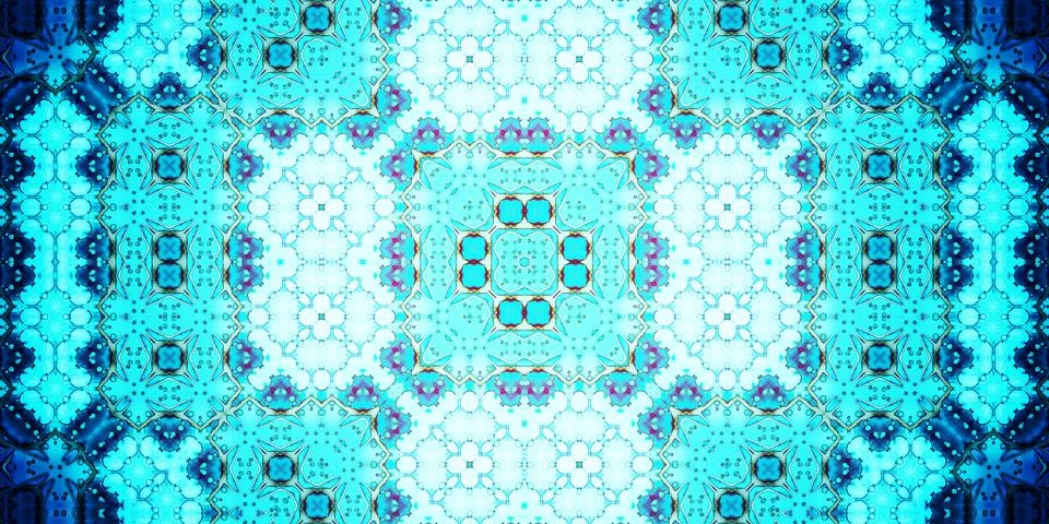 Seamless abstract pattern. Panoramic abstract texture. Kaleidoscope Panoram.. Stock Photos