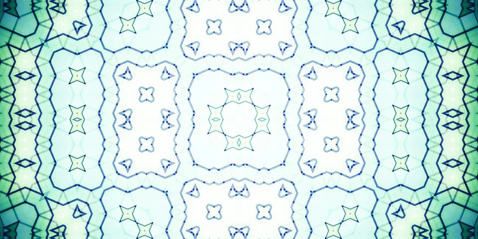 Seamless abstract pattern. Panoramic abstract texture. Kaleidoscope Panoram.. Stock Photos