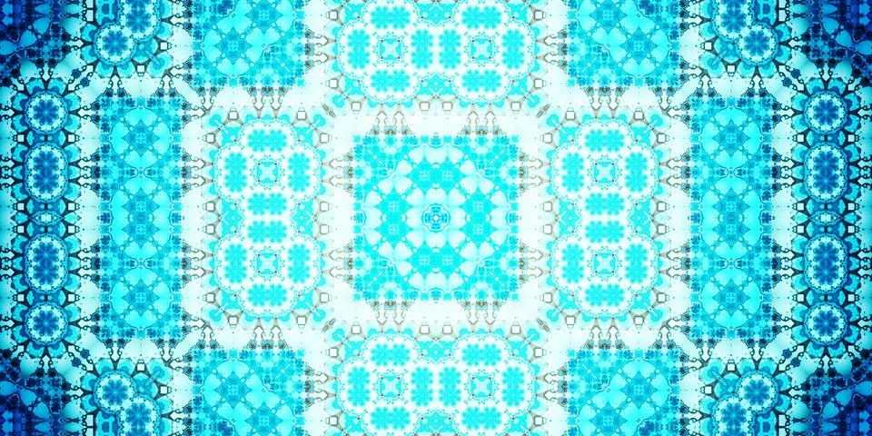 Seamless abstract pattern. Panoramic abstract texture. Kaleidoscope Panoram.. Stock Photos