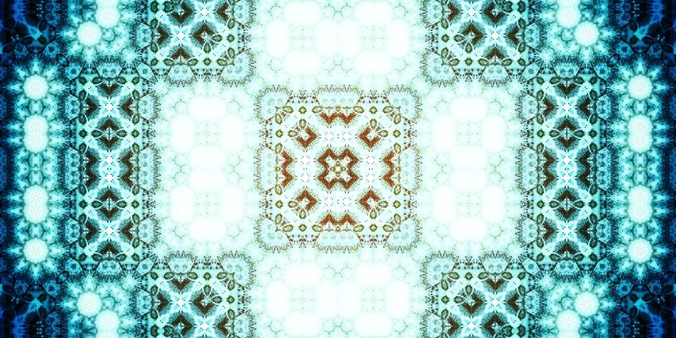 Seamless abstract pattern. Panoramic abstract texture. Kaleidoscope Panoram.. Stock Photos