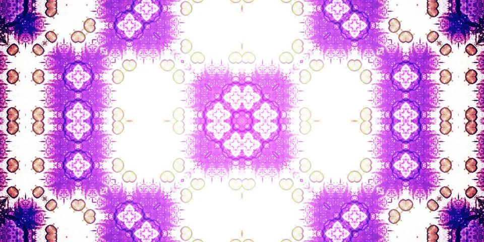 Seamless abstract pattern. Panoramic abstract texture. Kaleidoscope Panoram.. Stock Photos