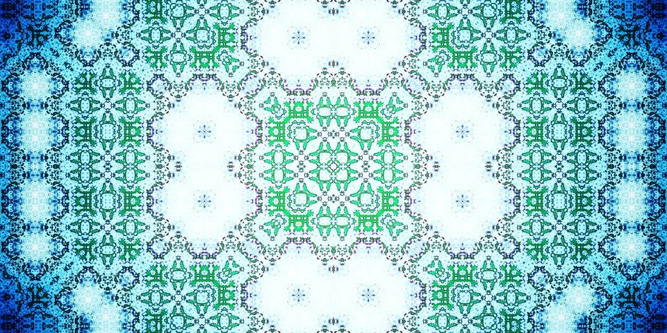 Seamless abstract pattern. Panoramic abstract texture. Kaleidoscope Panoram.. Stock Photos