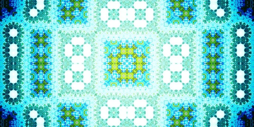 Seamless abstract pattern. Panoramic abstract texture. Kaleidoscope Panoram.. Stock Photos