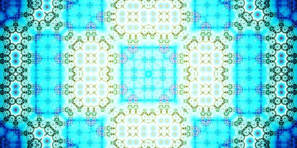 Seamless abstract pattern. Panoramic abstract texture. Kaleidoscope Panoram.. Stock Photos
