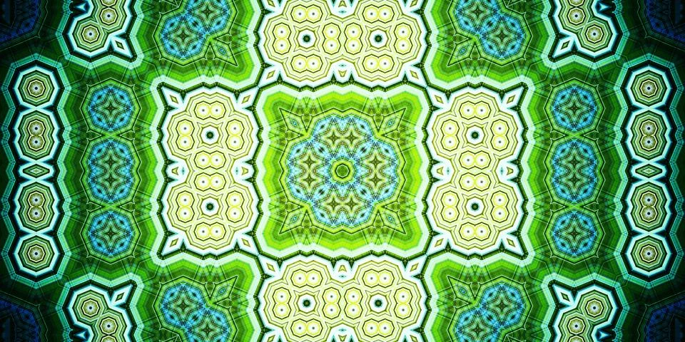 Seamless abstract pattern. Panoramic abstract texture. Kaleidoscope Panoram.. Stock Photos