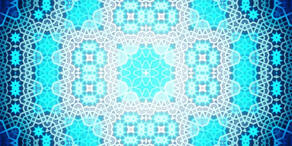 Seamless abstract pattern. Panoramic abstract texture. Kaleidoscope Panoram.. Stock Photos