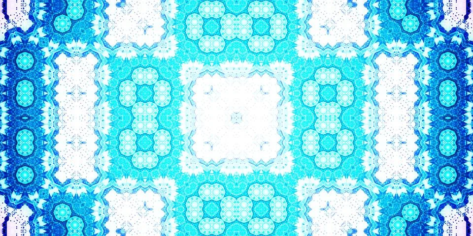 Seamless abstract pattern. Panoramic abstract texture. Kaleidoscope Panoram.. Stock Photos