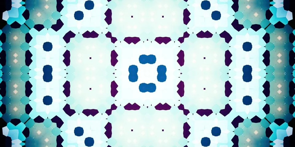 Seamless abstract pattern. Panoramic abstract texture. Kaleidoscope Panoram.. Stock Photos