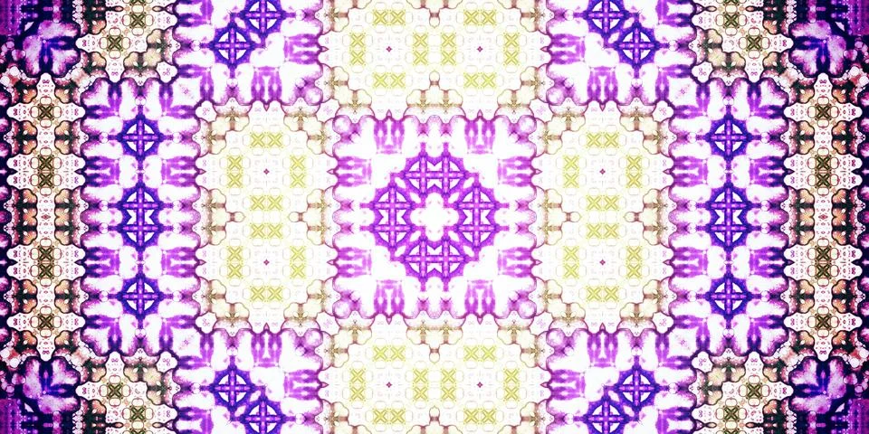 Seamless abstract pattern. Panoramic abstract texture. Kaleidoscope Panoram.. Stock Photos