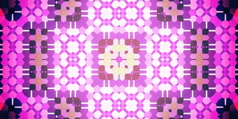 Seamless abstract pattern. Panoramic abstract texture. Kaleidoscope Panoram.. Stock Photos