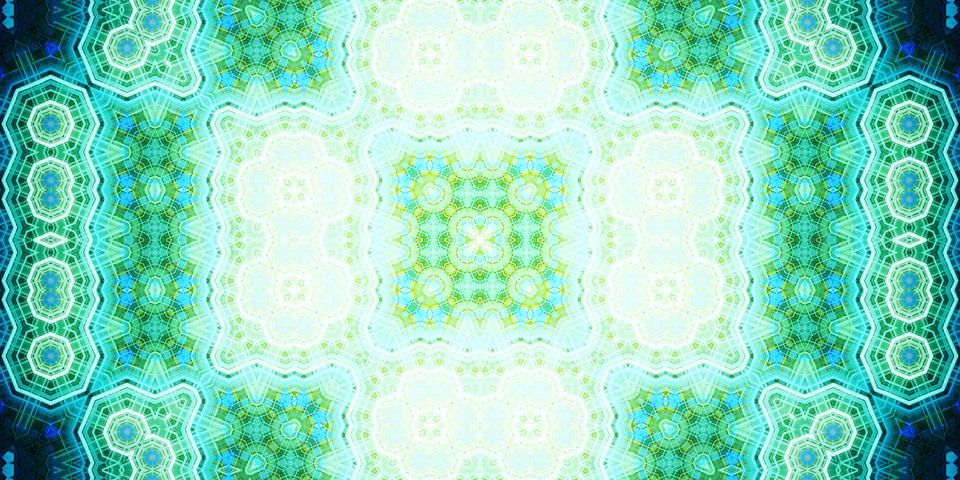 Seamless abstract pattern. Panoramic abstract texture. Kaleidoscope Panoram.. Stock Photos