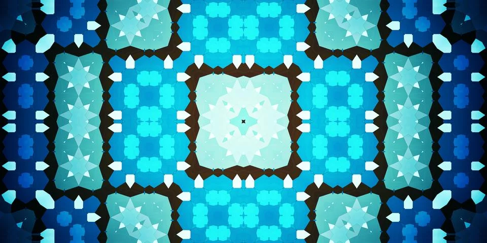 Seamless abstract pattern. Panoramic abstract texture. Kaleidoscope Panoram.. Stock Photos