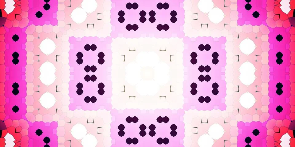 Seamless abstract pattern. Panoramic abstract texture. Kaleidoscope Panoram.. Stock Photos