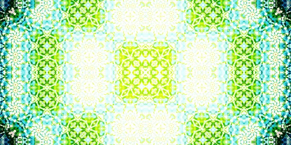 Seamless abstract pattern. Panoramic abstract texture. Kaleidoscope Panoram.. Stock Photos