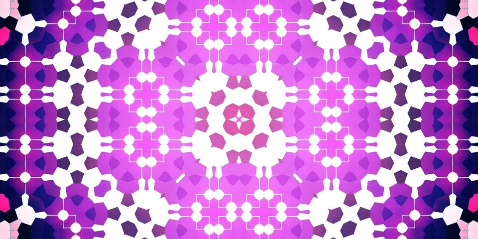 Seamless abstract pattern. Panoramic abstract texture. Kaleidoscope Panoram.. Stock Photos