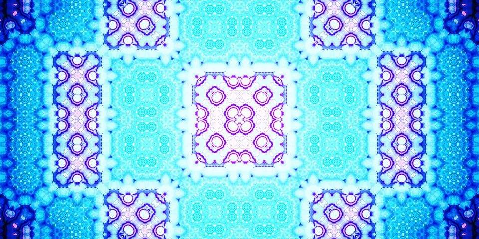Seamless abstract pattern. Panoramic abstract texture. Kaleidoscope Panoram.. Stock Photos