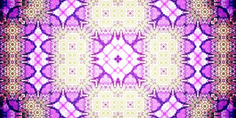 Seamless abstract pattern. Panoramic abstract texture. Kaleidoscope Panoram.. Stock Photos