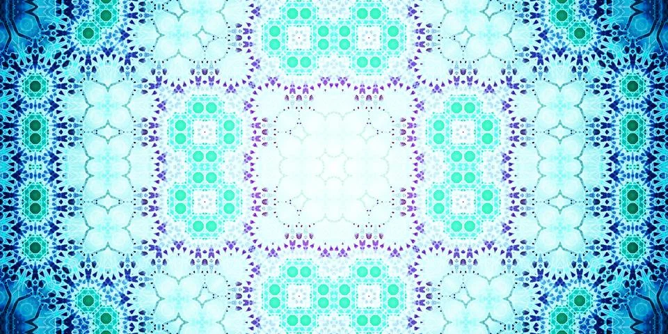 Seamless abstract pattern. Panoramic abstract texture. Kaleidoscope Panoram.. Stock Photos
