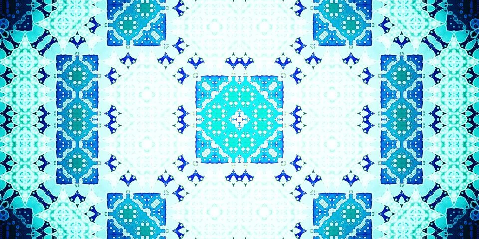 Seamless abstract pattern. Panoramic abstract texture. Kaleidoscope Panoram.. Stock Photos