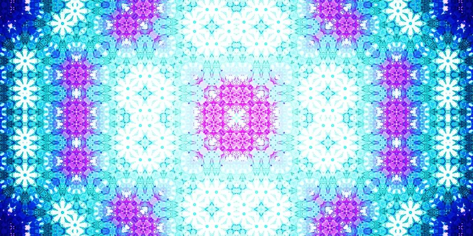 Seamless abstract pattern. Panoramic abstract texture. Kaleidoscope Panoram.. Stock Photos