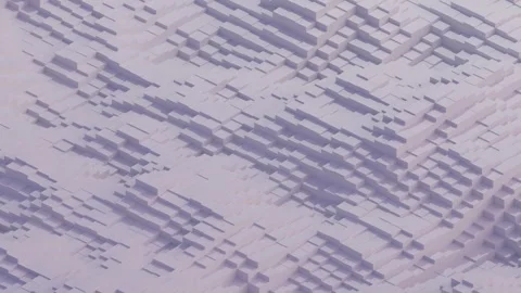 A seamless abstract pattern of pastel purple and gray cubes forming a low-poly d Stock Footage 340237731