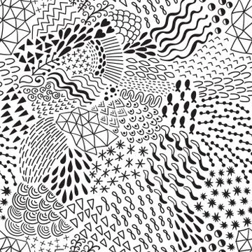 Seamless abstract pattern in retro memphis style Stock Illustration