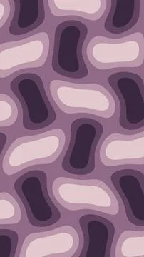 Seamless abstract pattern with rounded layered forms in mauve, lavender, pl.. Stock Illustration