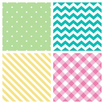 Seamless abstract pattern set Stock Illustration
