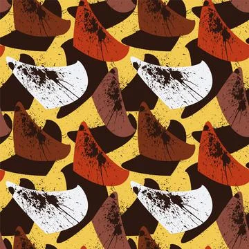 Seamless abstract pattern with shaotic shapes and grunge spots Stock-Illustration