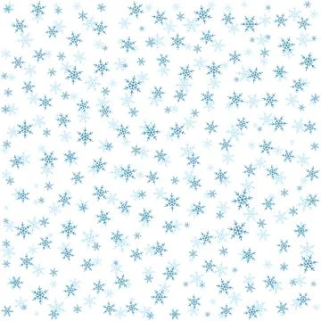 Seamless abstract pattern with snowflakes Stock Illustration