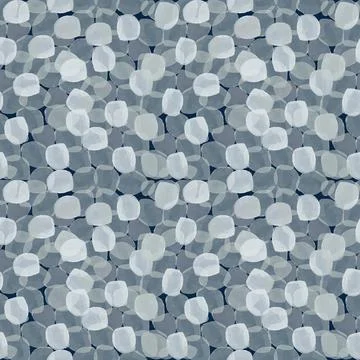 Seamless abstract pattern with spots and bubbles for textile, paper and desig Illustrazione stock