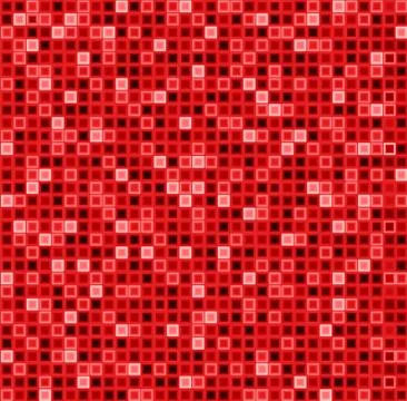 Seamless abstract pattern with squares in red color. Vector geometrical backg Stock Illustration