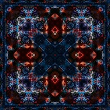 Seamless abstract pattern. the texture of the art is symmetrical Illustrazione stock