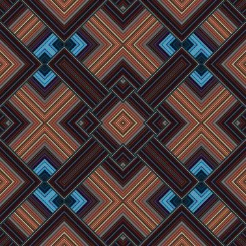 Seamless abstract pattern. the texture of the art is symmetrical 库存插图