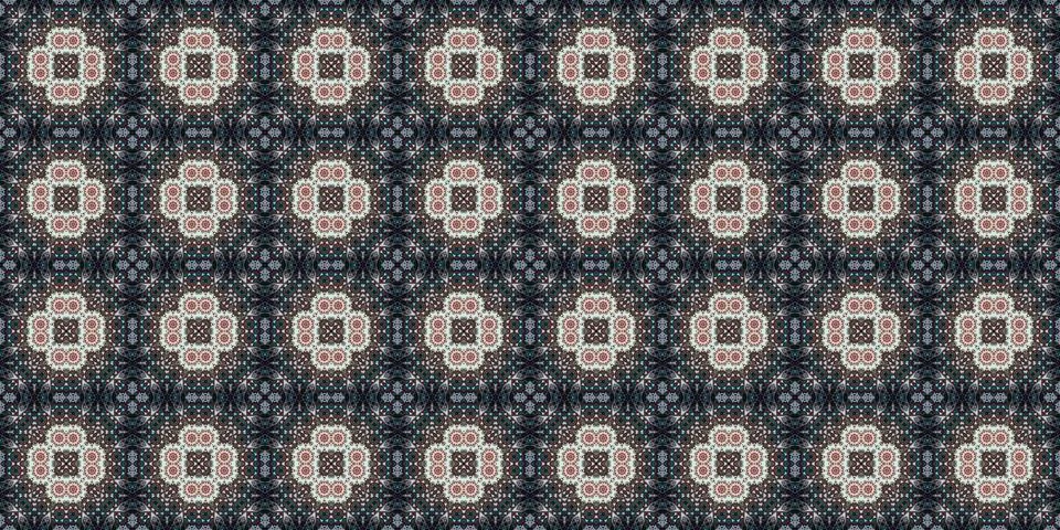 Seamless abstract pattern. the texture of the art is symmetrical Illustrazione stock
