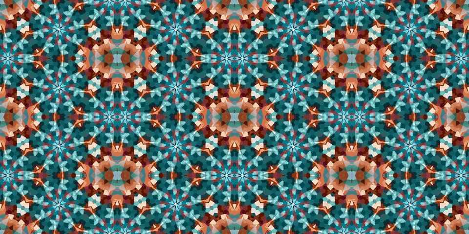 Seamless abstract pattern. the texture of the art is symmetrical 库存插图