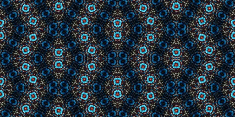 Seamless abstract pattern. the texture of the art is symmetrical Stock Illustration