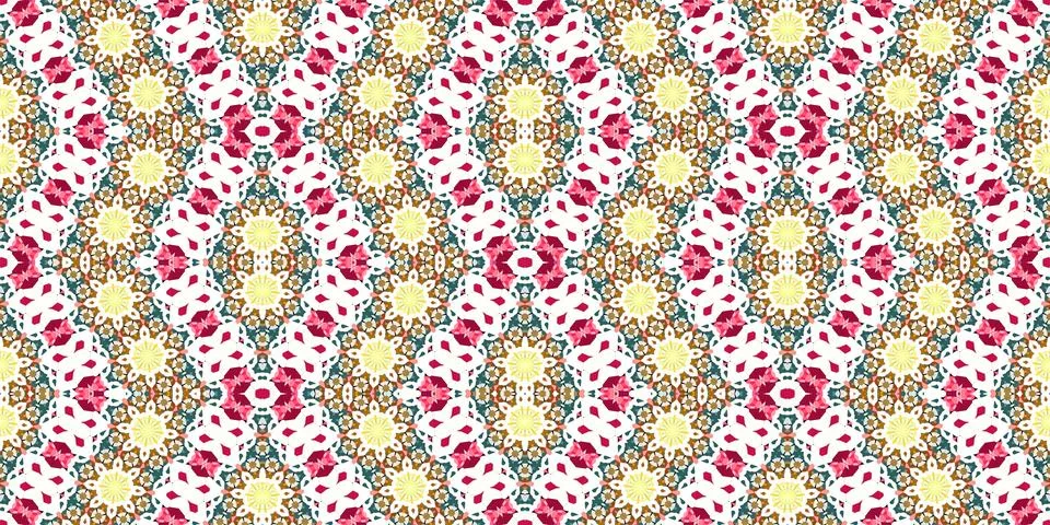Seamless abstract pattern. the texture of the art is symmetrical Stock Illustration