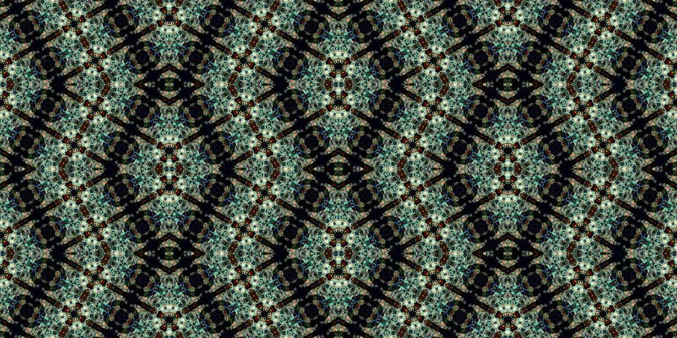 Seamless abstract pattern. the texture of the art is symmetrical Illustrazione stock