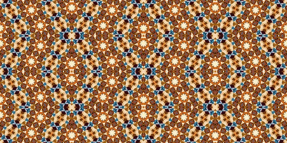 Seamless abstract pattern. the texture of the art is symmetrical Stock Illustration