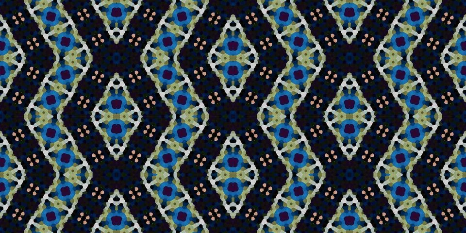 Seamless abstract pattern. the texture of the art is symmetrical Stock Illustration