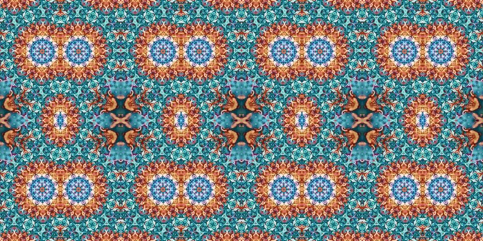 Seamless abstract pattern. the texture of the art is symmetrical Foto stock